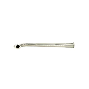 Header Pipe, Rascal GT, Center Exit Trumpet, 196/212/225, Chrome