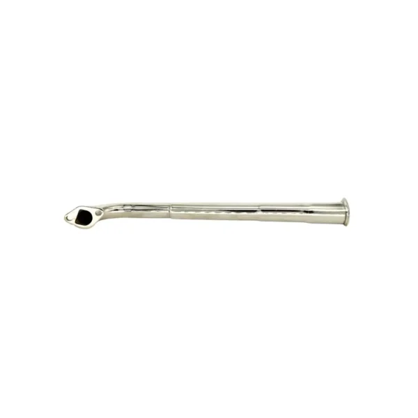 Header Pipe, Rascal GT, Center Exit Trumpet, 196/212/225, Chrome