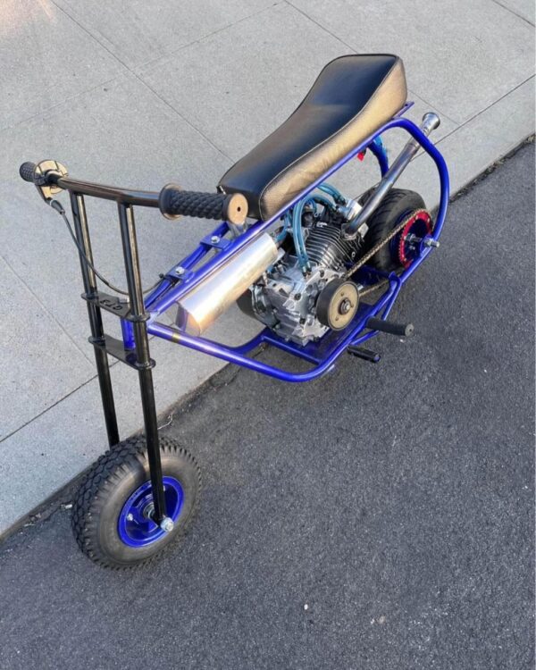 Candy Blue Stock Minibike - Image 2