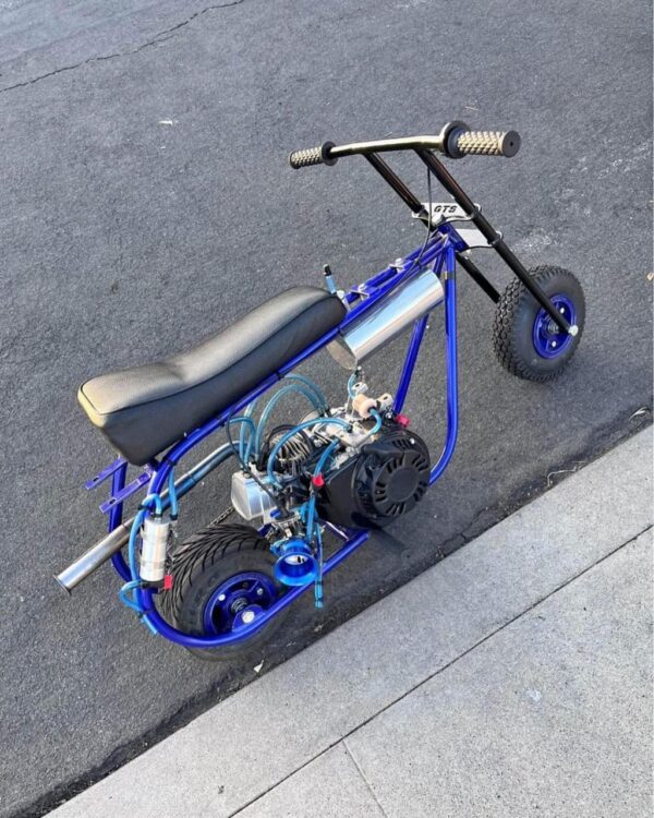 Candy Blue Stock Minibike